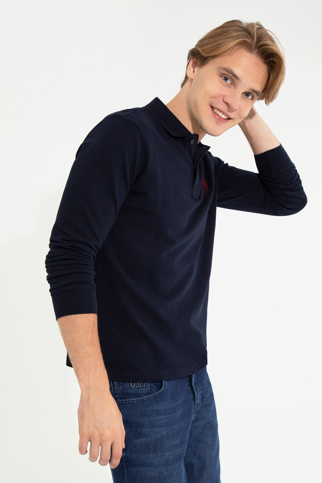 Мужской темно-синий базовый свитшот Неожиданная скидка в корзине - U.s. polo assn фото 14