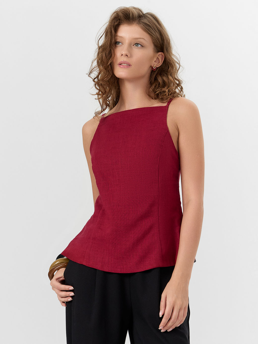Топ женский бордовый - Mark formelle фото 6