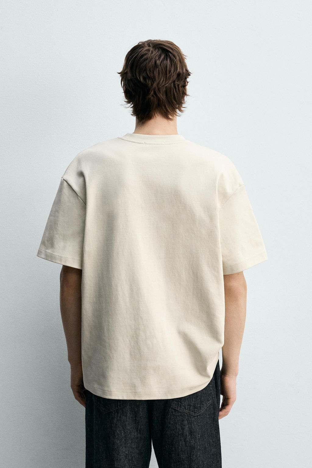 CAMISETA RELAXED FIT INTERLOCK / Blanco roto - Zara фото 3