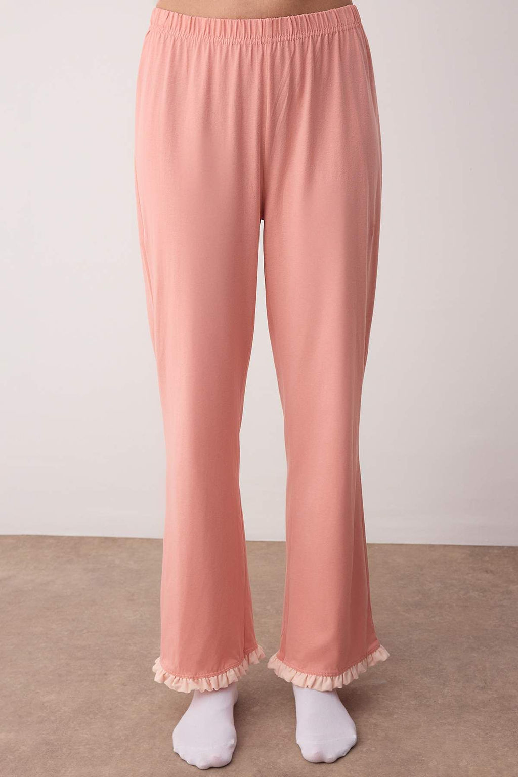 Gul Kurusu Duz F?rf?rl? 30/1 Openend Orme Pijama Tak?m? THMAW26PT00002 - Trendyolmilla фото 3