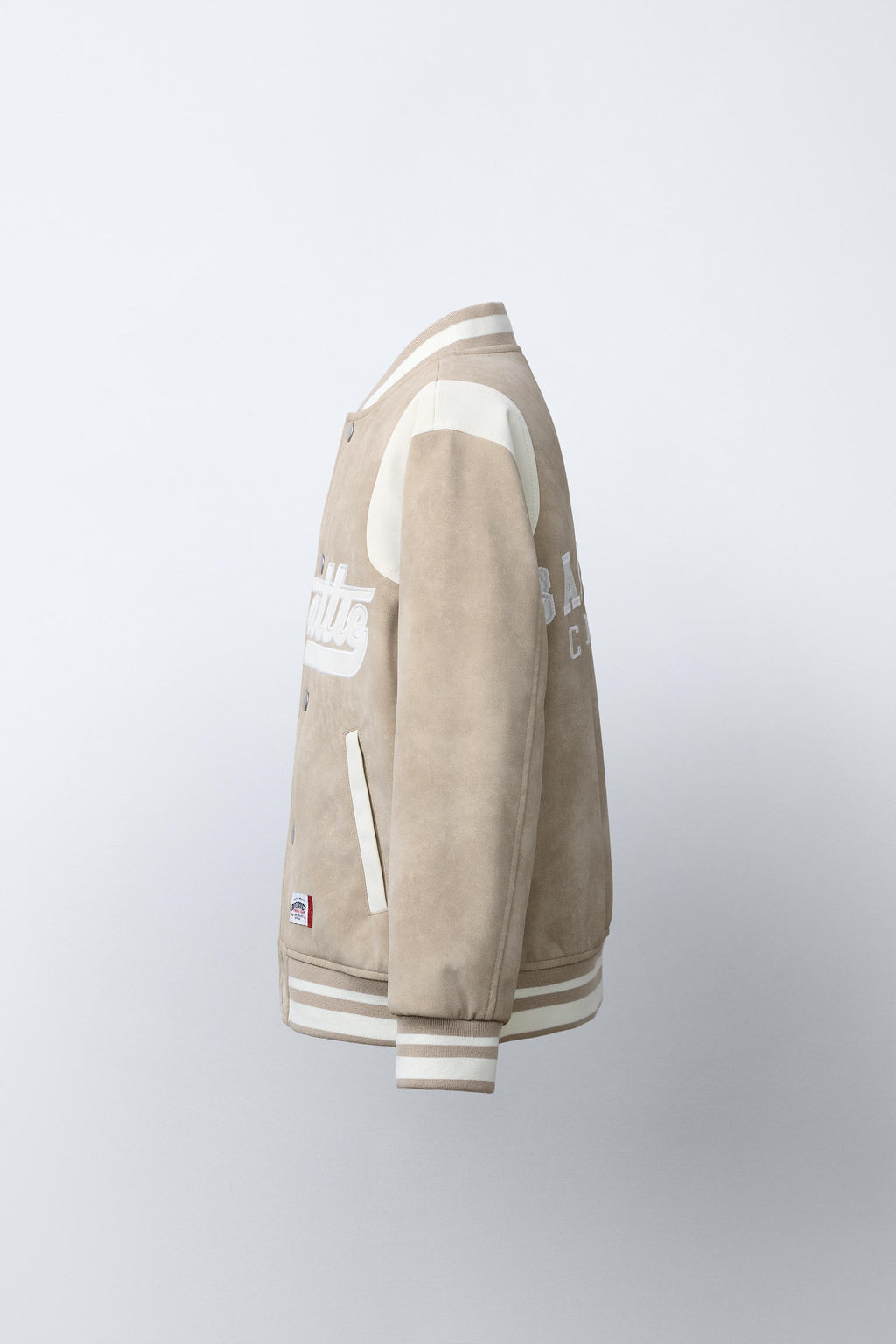 BOMBER EFECTO ANTE TEXTO / Piedra - Zara фото 3