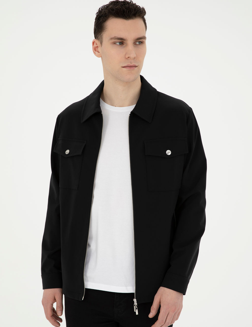 Siyah Regular Fit Ceket