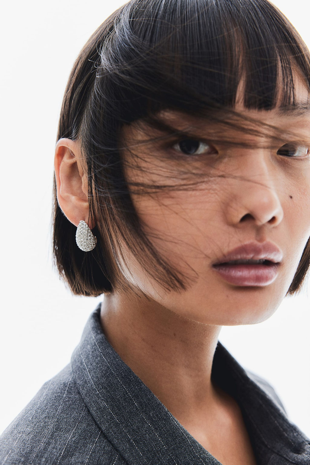 Pendientes cupula con strass - H&m фото 2