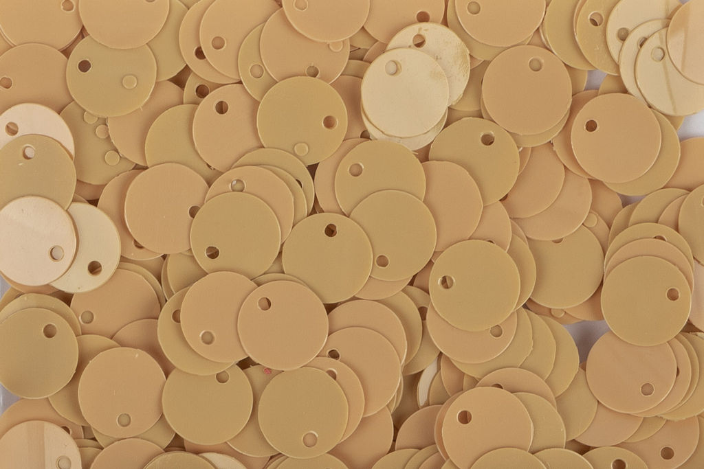 Пайетки Zlatka россыпью ZF-11/1 8 мм 5 х 10 г №061 бл. персиковый  фото 3