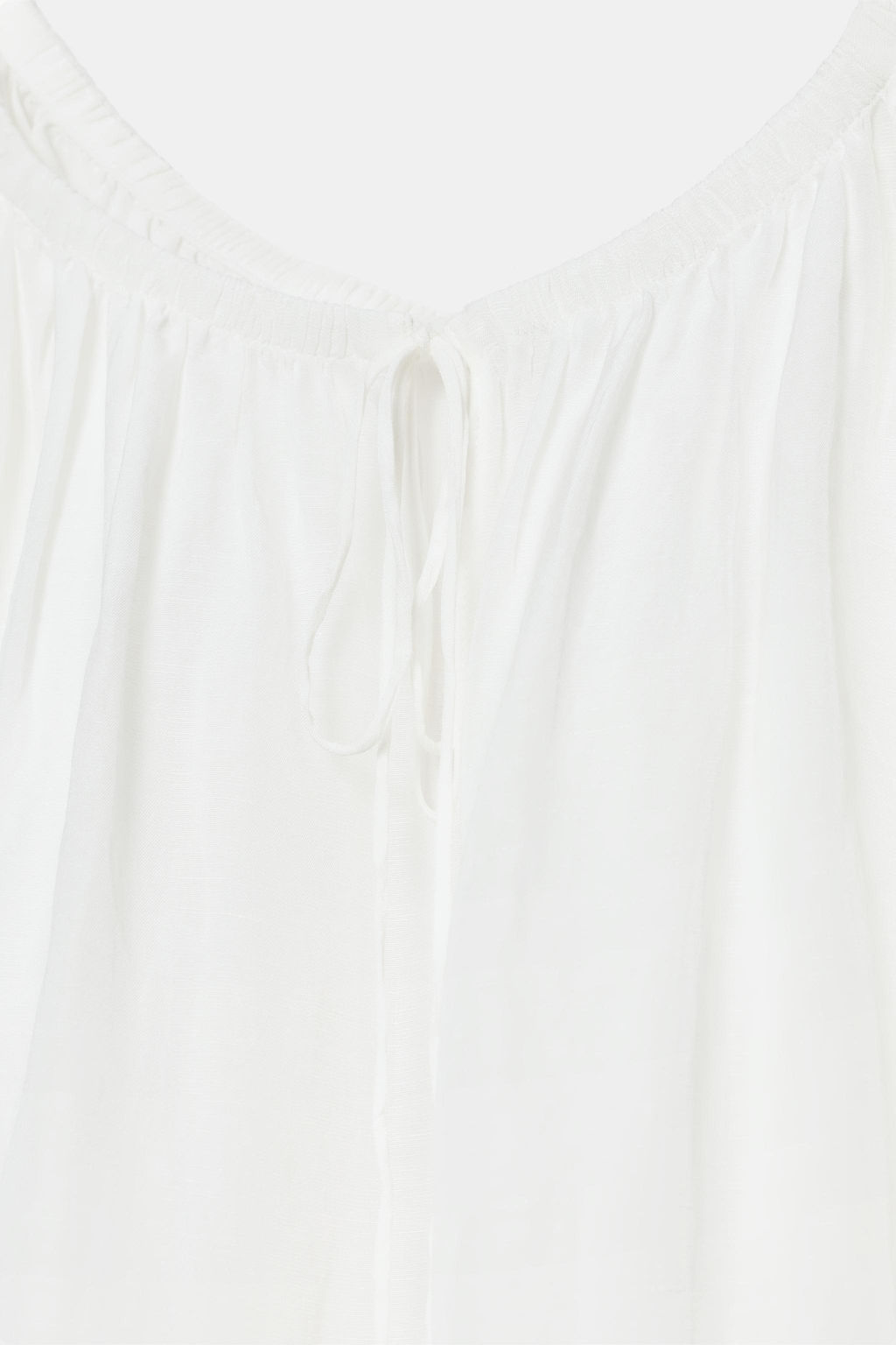 BLUSA CON LINO ZW COLLECTION / Blanco - Zara фото 6