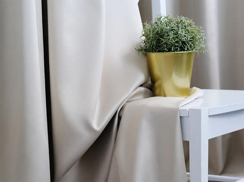 20ШС70-2-КВ Комплект штор цв 050302 270x145 - 2 шт. серо-бежевый - Текс-дизайн фото 3