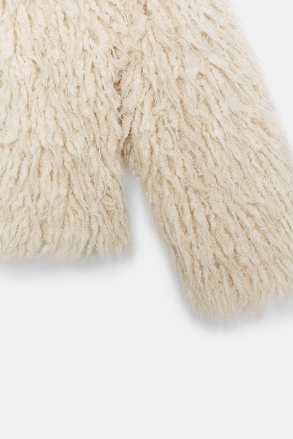 BRUSHED EFFECT FRINGED CARDIGAN - Zara фото 5