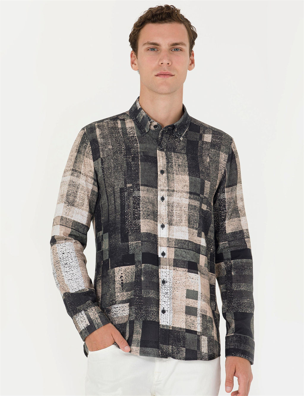 Siyah Slim Fit Uzun Kollu G_mlek