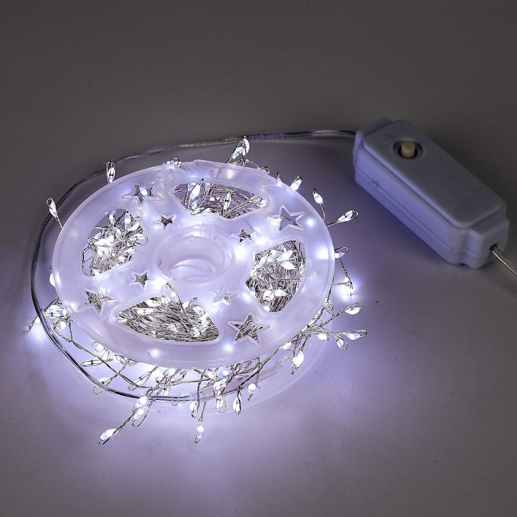 ULD-S1000-250/DTA WHITE IP20 DEWDROP Гирлянда светодиодная Роса, 10м. 250 светодиодов. Белый свет. Провод прозрачный. ТМ Uniel - Volpe фото 5