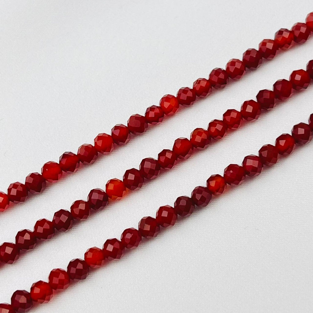 Бусины для украшений из Сердолика (95 бусин)