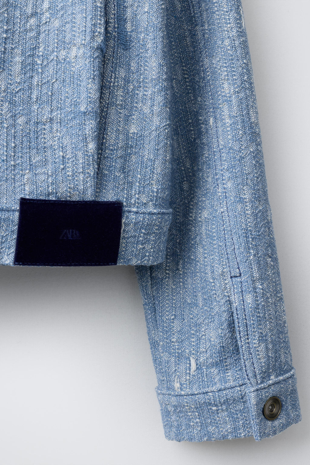 TEXTURED TRUCKER JACKET - Zara фото 4