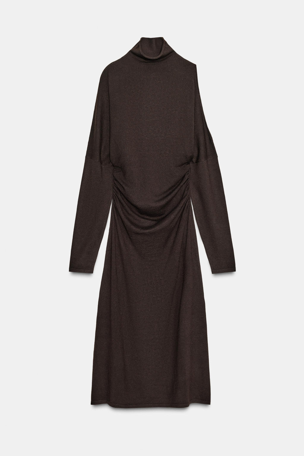 CUT-OUT KNIT MIDI DRESS