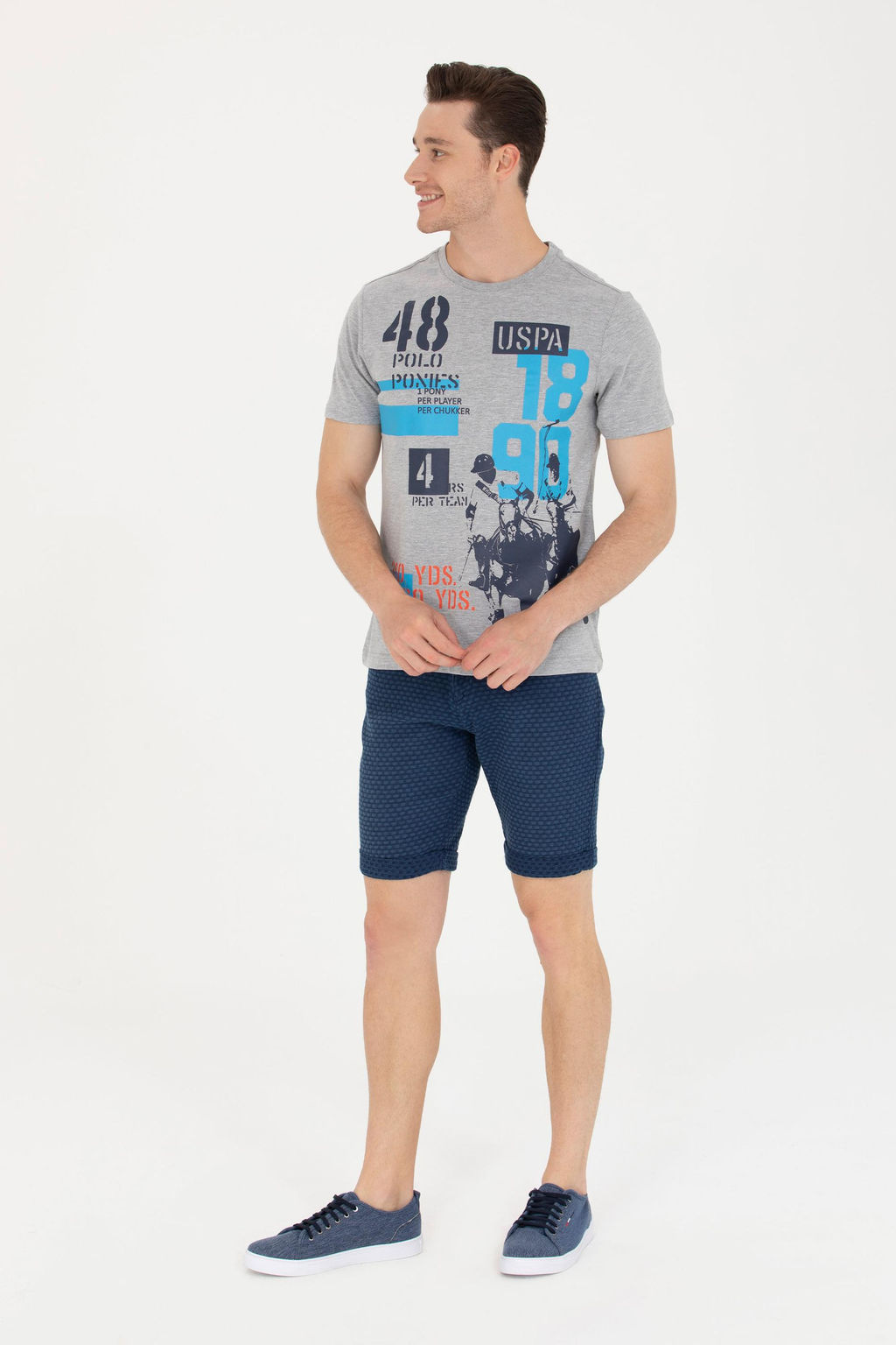 U. S. Polo Assn Мужские синие джинсовые шорты - U.s. polo assn фото 3