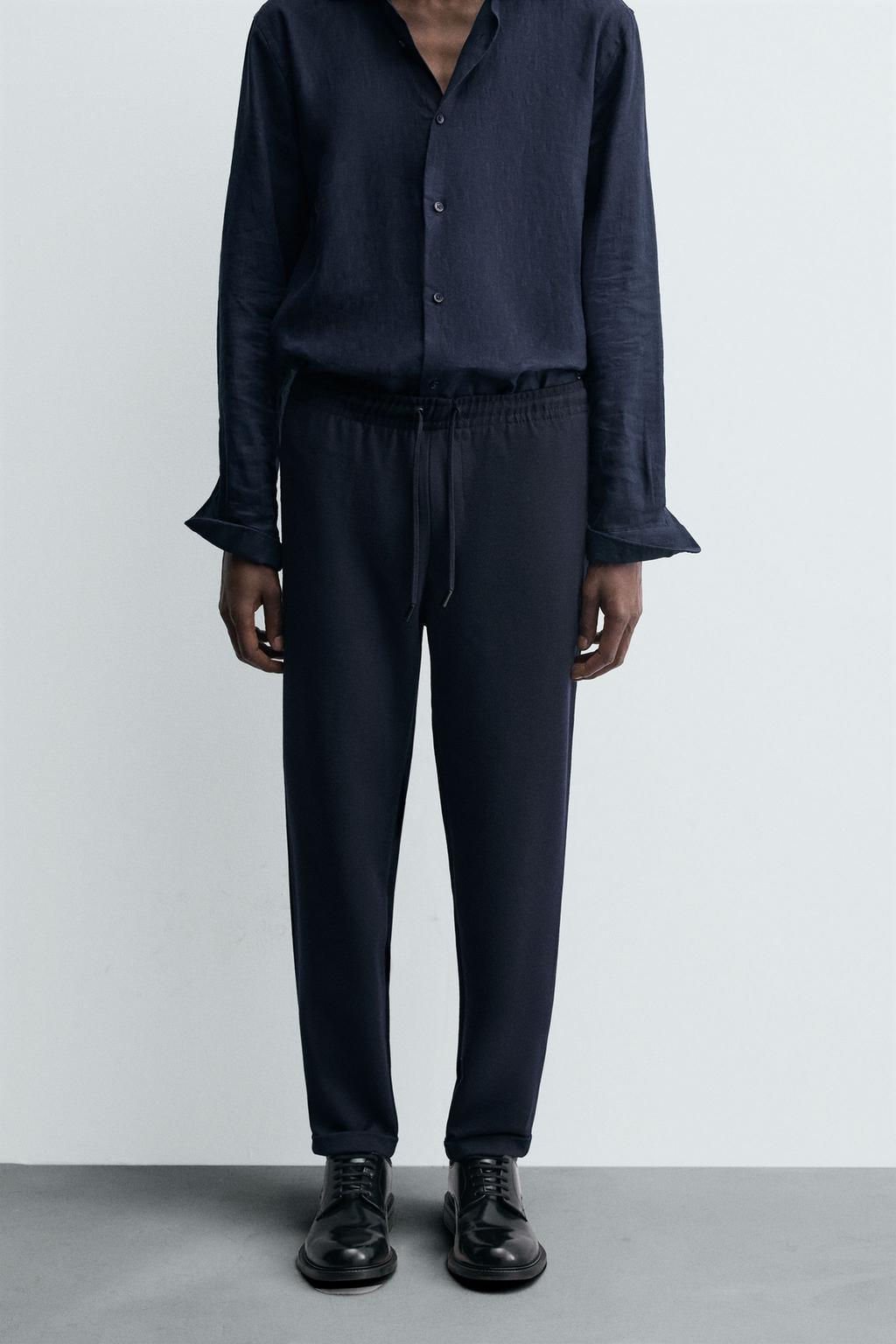 EASY CARE JOGGER WAIST TROUSERS - Zara фото 43