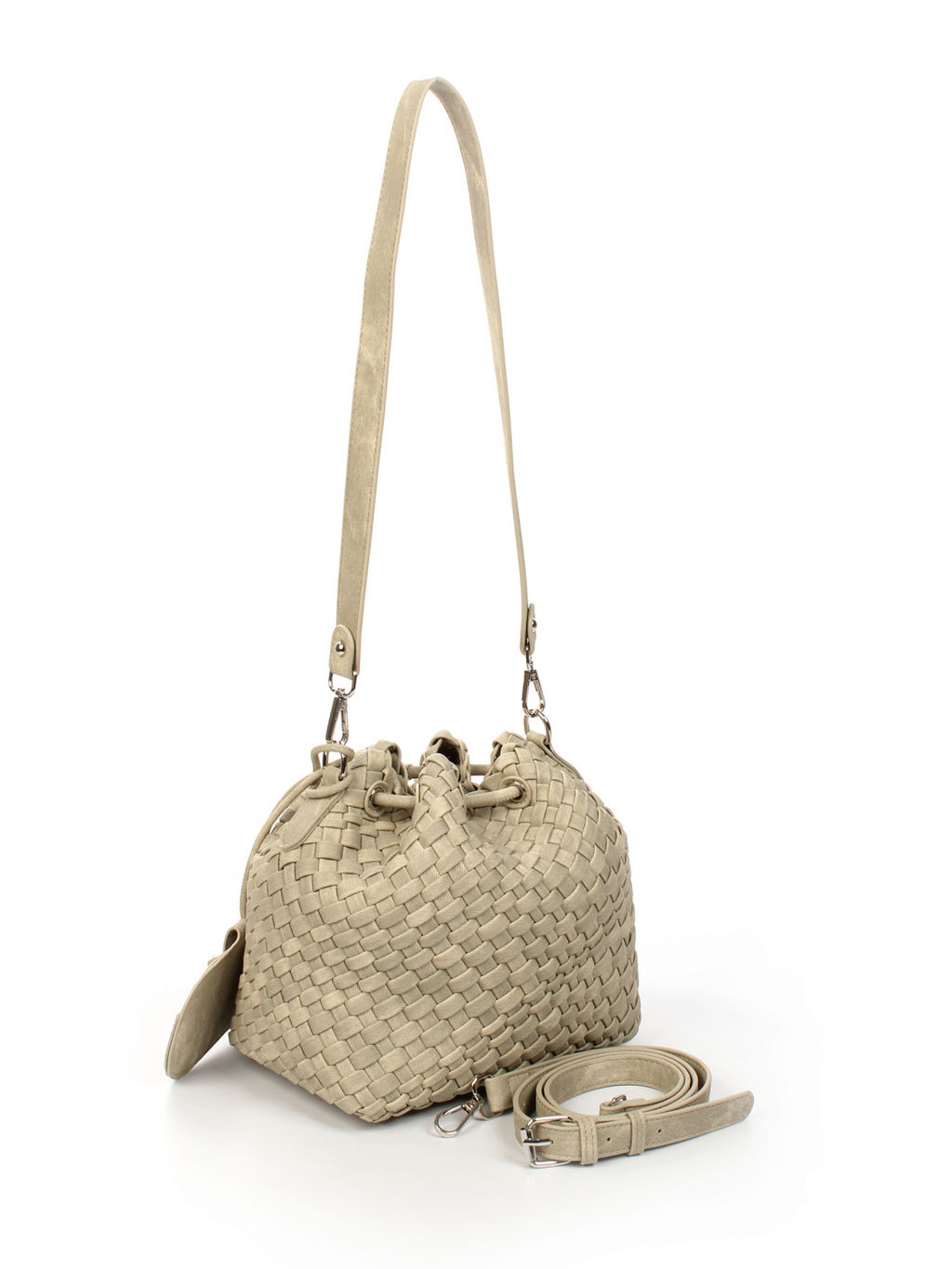 LACCOMA сумка СУ038-винтаж бежевый эко кожа хлопок  фото 2