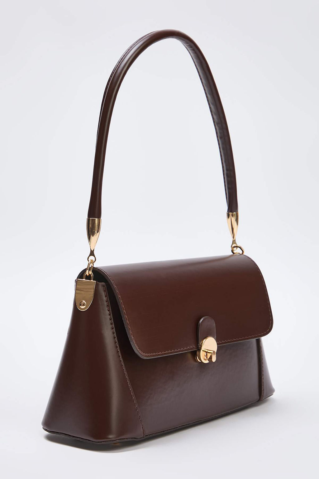 Koyu Kahverengi Metal Toka Detayl? Kad?n Mini Omuz Cantas? TAKAW26OC00081 - Trendyolmilla фото 4
