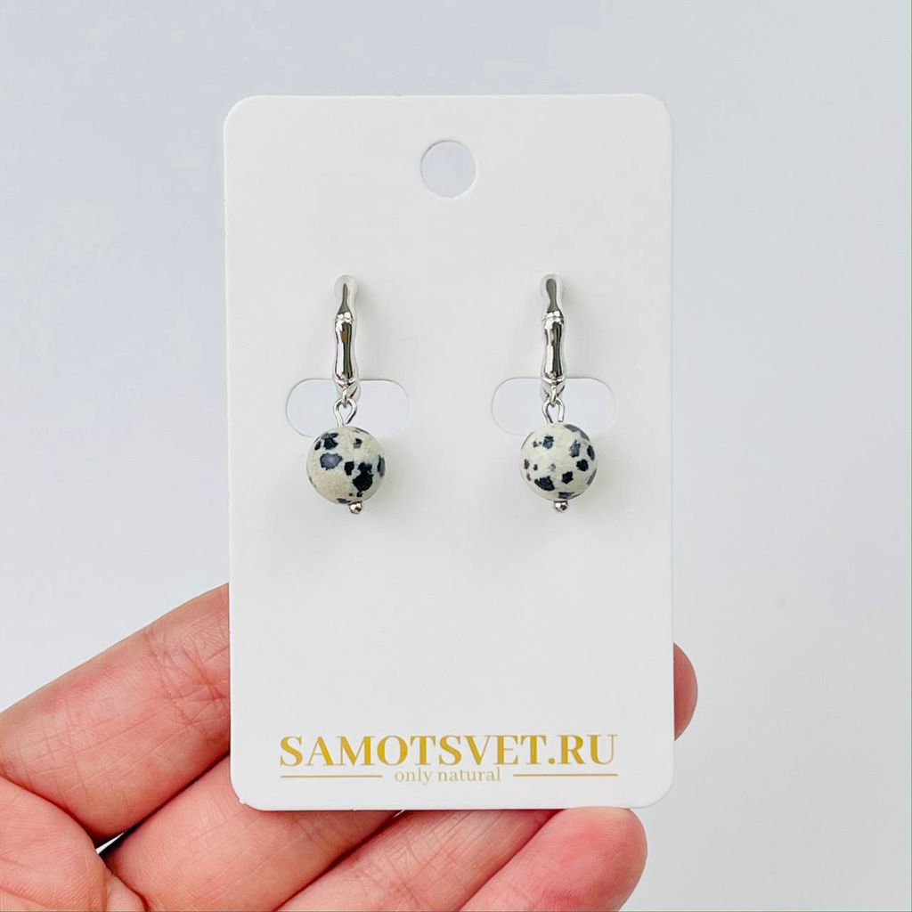 Серьги из перепелиной Яшмы - Радуга самоцветов фото 2