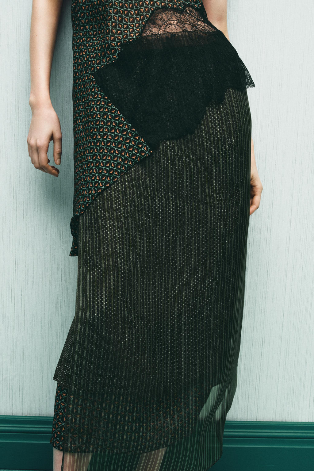 100% VISCOSE PRINTED PAREO SKIRT - Zara фото 14