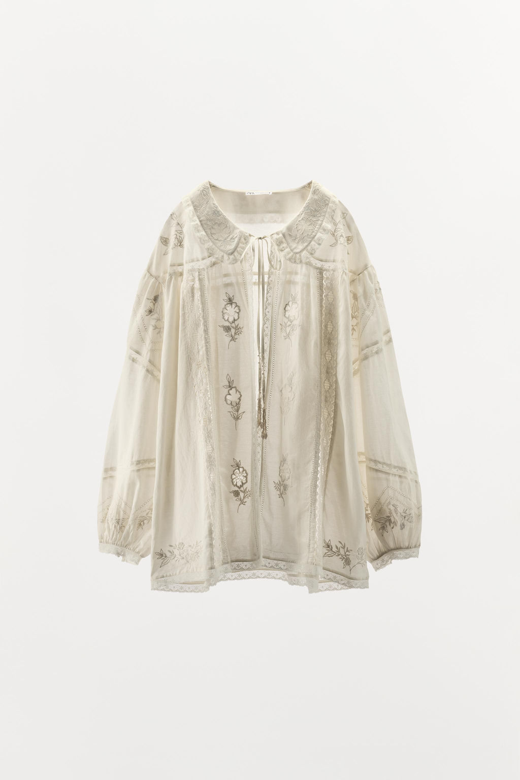 LIMITED EDITION EMBROIDERED FLORAL SHIRT - Zara фото 2