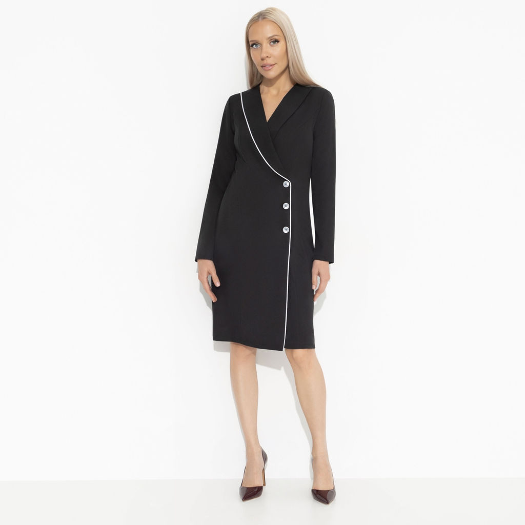 Платье на запах, Судьбоносное решение (black) - Charutti фото 2