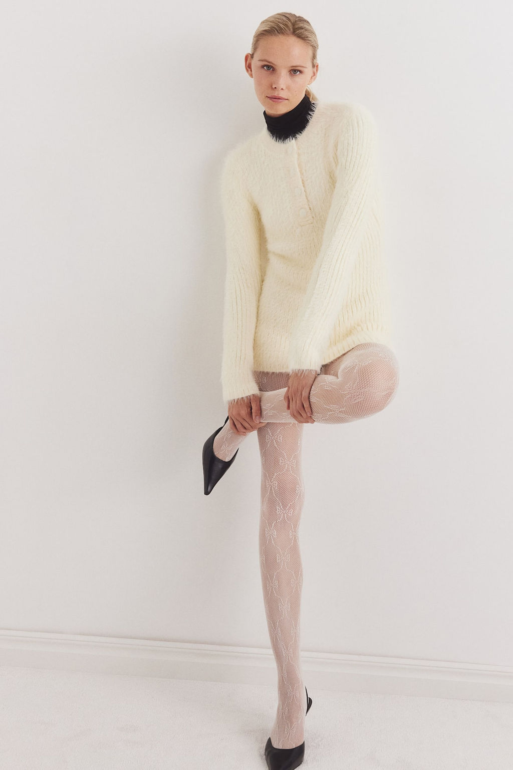 Medias de rejilla con diseno - H&m фото 2