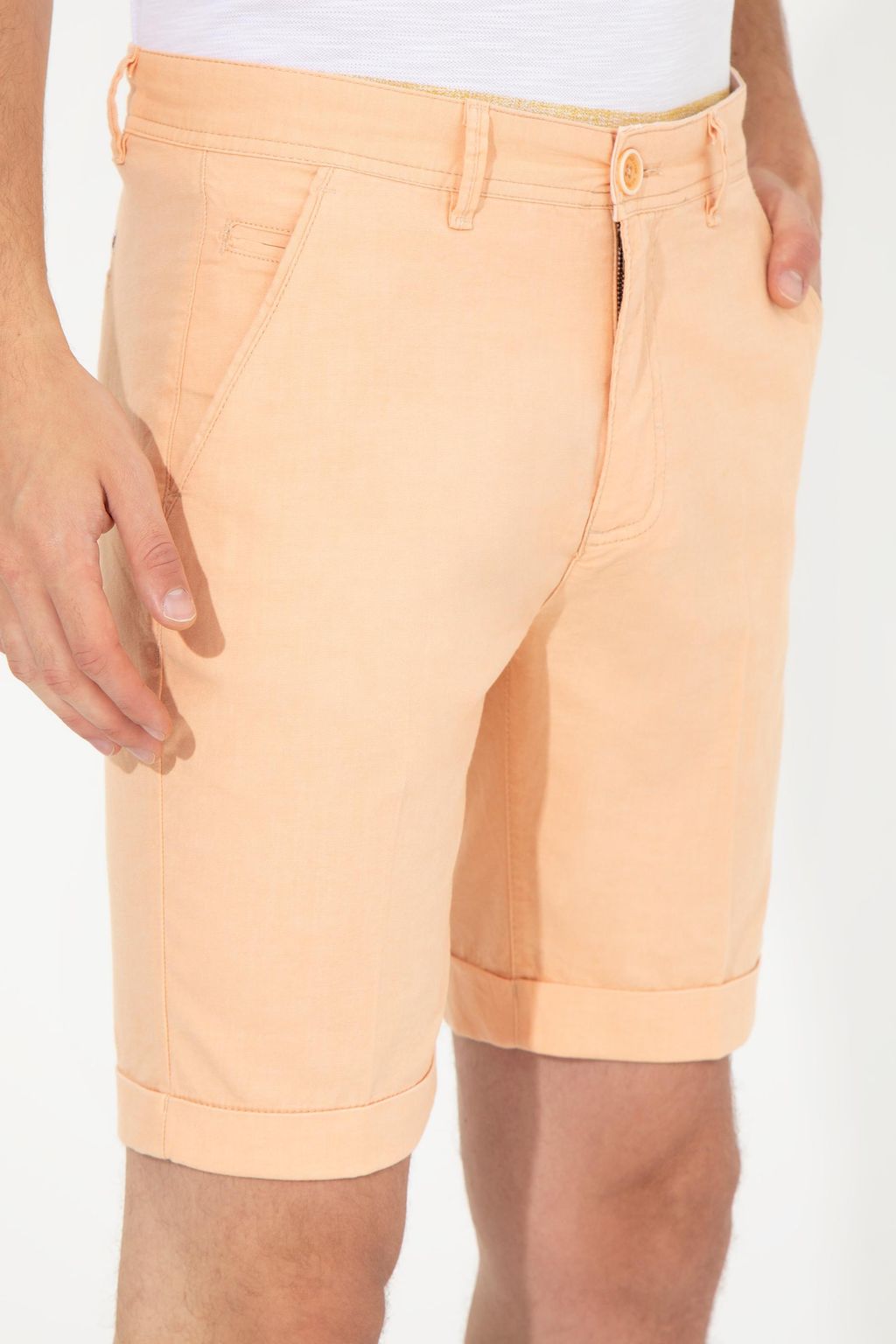 U. S. Polo Assn Мужские оранжевые тканые шорты - U.s. polo assn фото 6