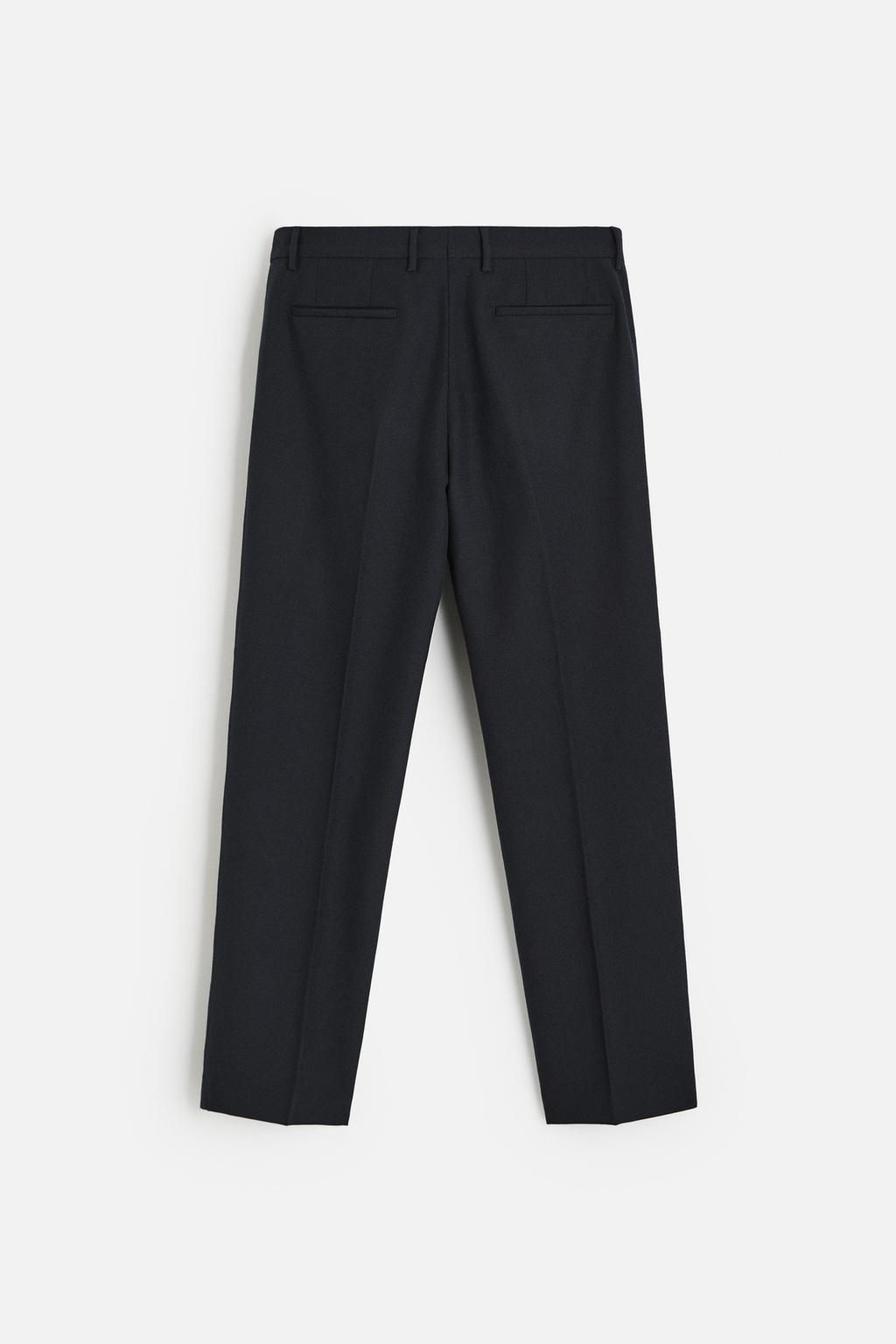 REGULAR FIT WOOL TROUSERS - Zara фото 7