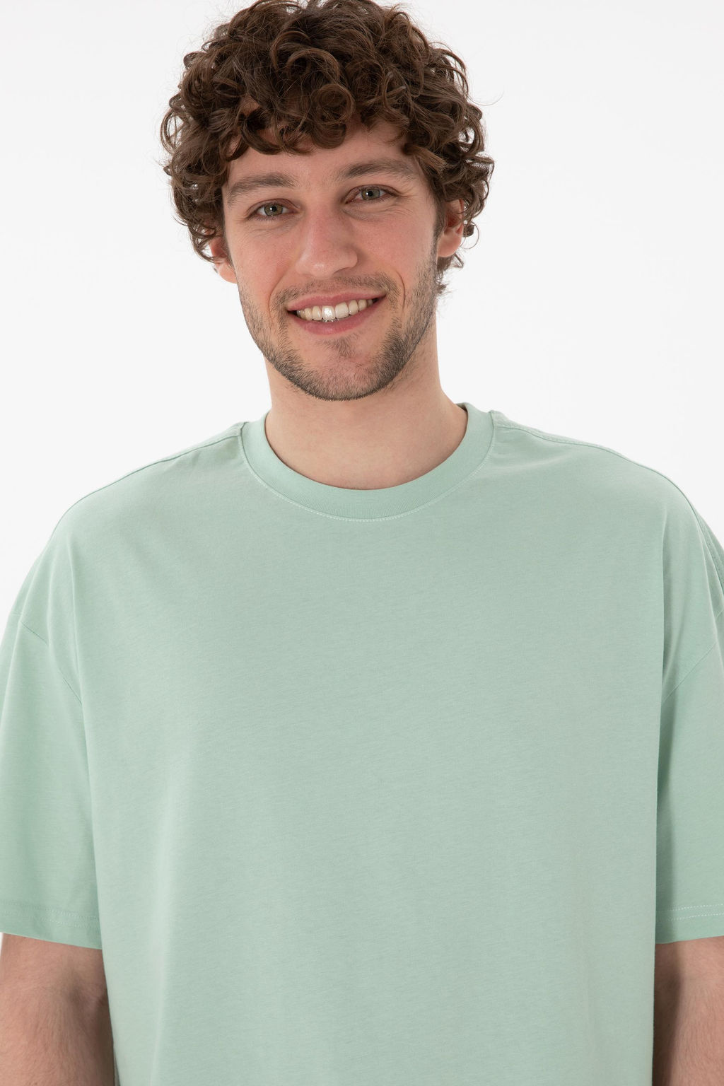 Erkek Long Fit Bisiklet Yaka Su Ye_ili Basic Ti__rt Sepette S_rpriz _ndirim - U.s. polo assn фото 3