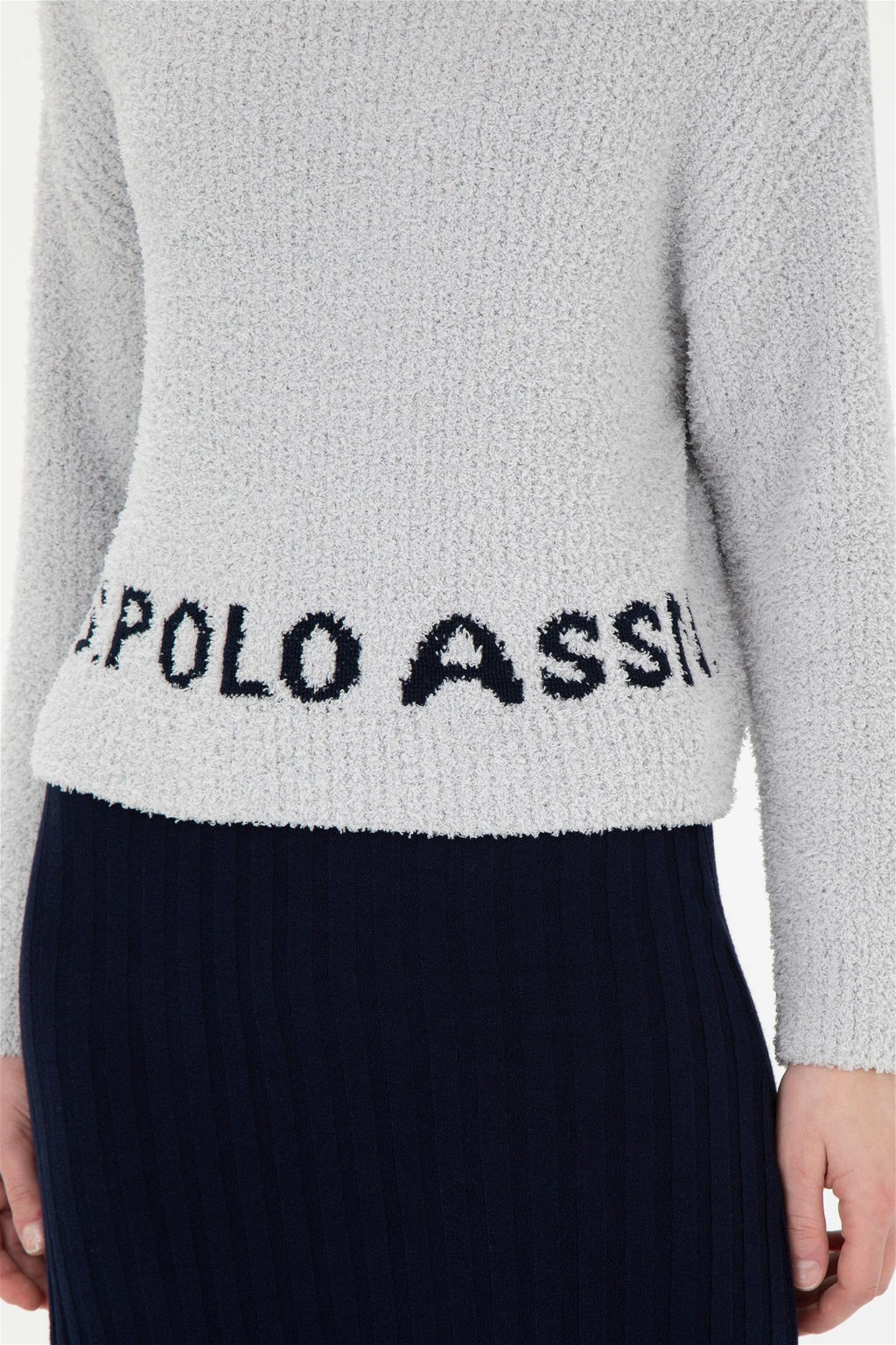 Женский свитер из каменного меланжа - U.s. polo assn фото 7