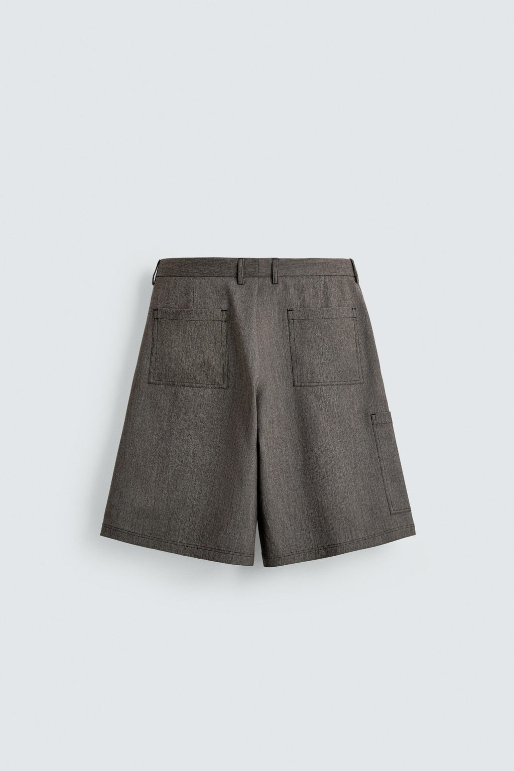 BERMUDA CARGO RELAXED WIDE FIT / Tostado oscuro