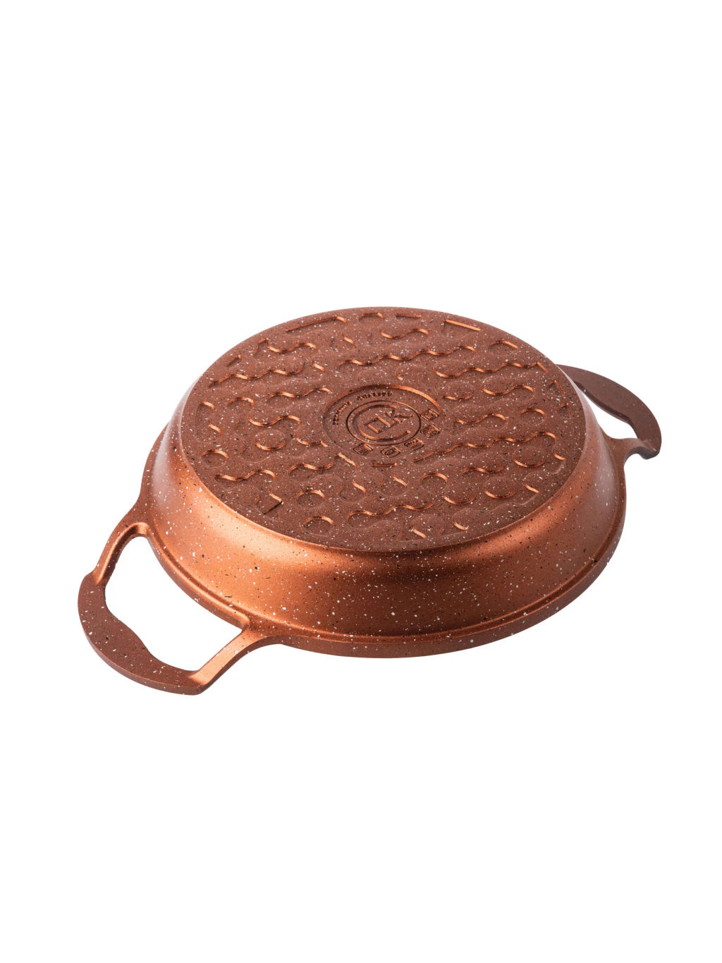 Омлетница без крышки 20х3,7 см (0,9 л) с АПП, цвет:коричневый металоик, арт.MBRN-20 - D.L.K. фото 3