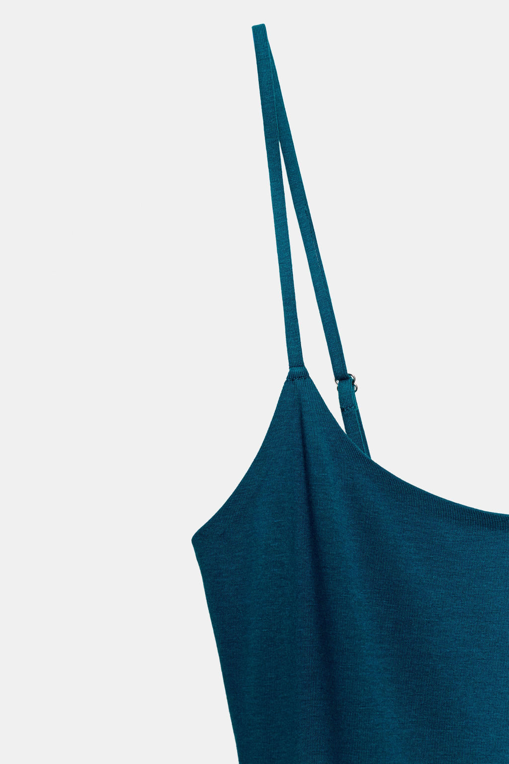 VESTIDO MIDI TIRANTES / Azul pato - Zara фото 8