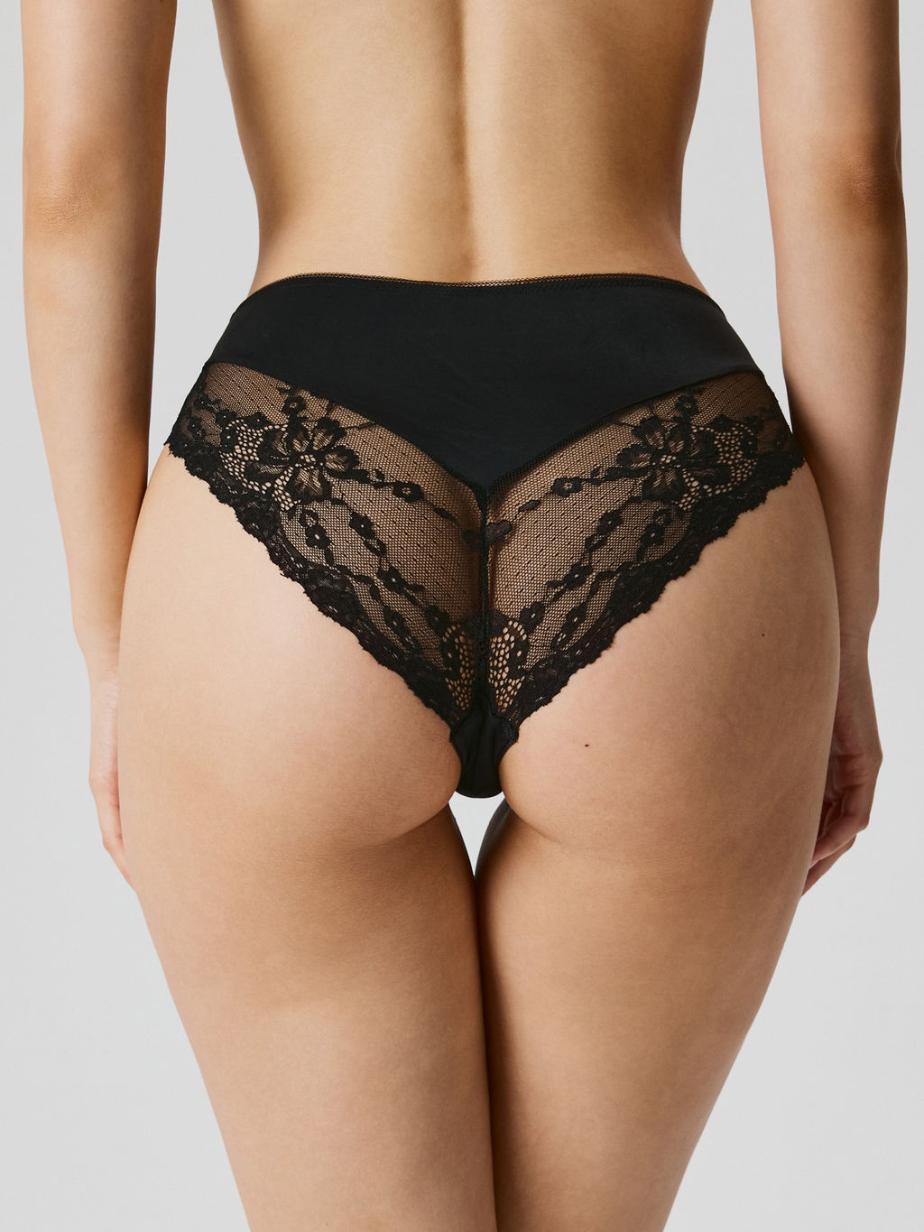 Infinity / Трусы жен. с высокой талией Salami черный