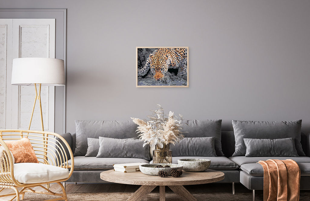 ФРЕЯ PNB/PMC-193 Набор для раскрашивания по номерам ( цветной холст ) 40 х 30 см Взгляд хищника