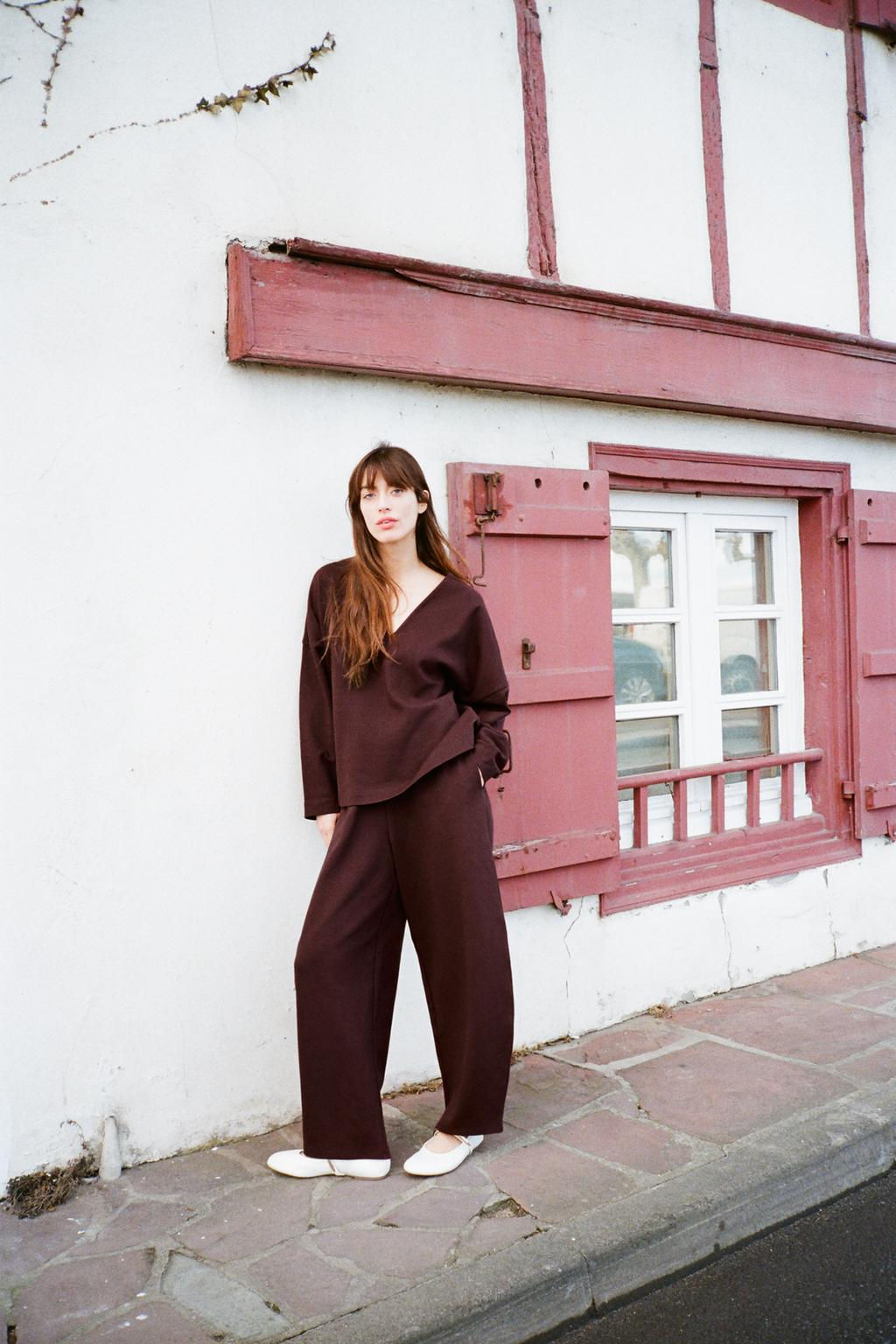 INTERLOCK BALLOON TROUSERS - Zara фото 2