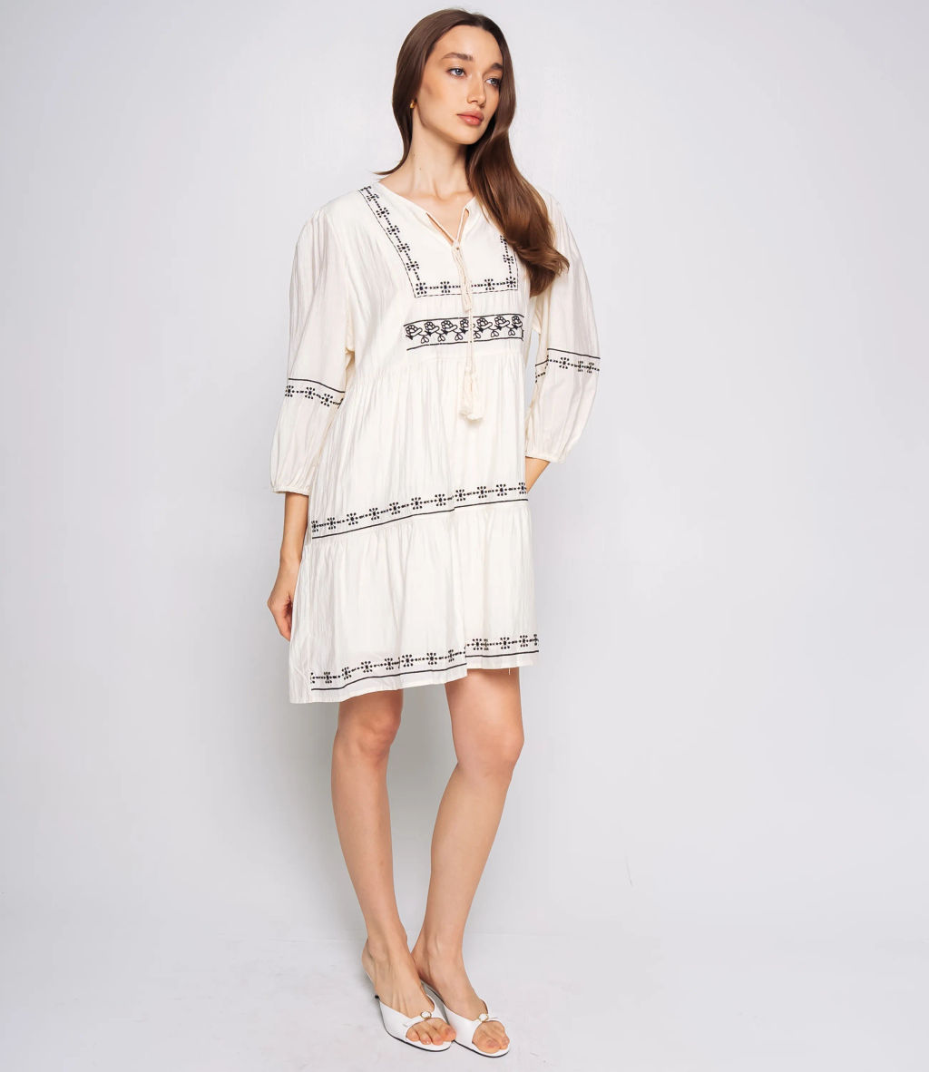 Платье #КТ88660, кремовый - Dommod фото 2