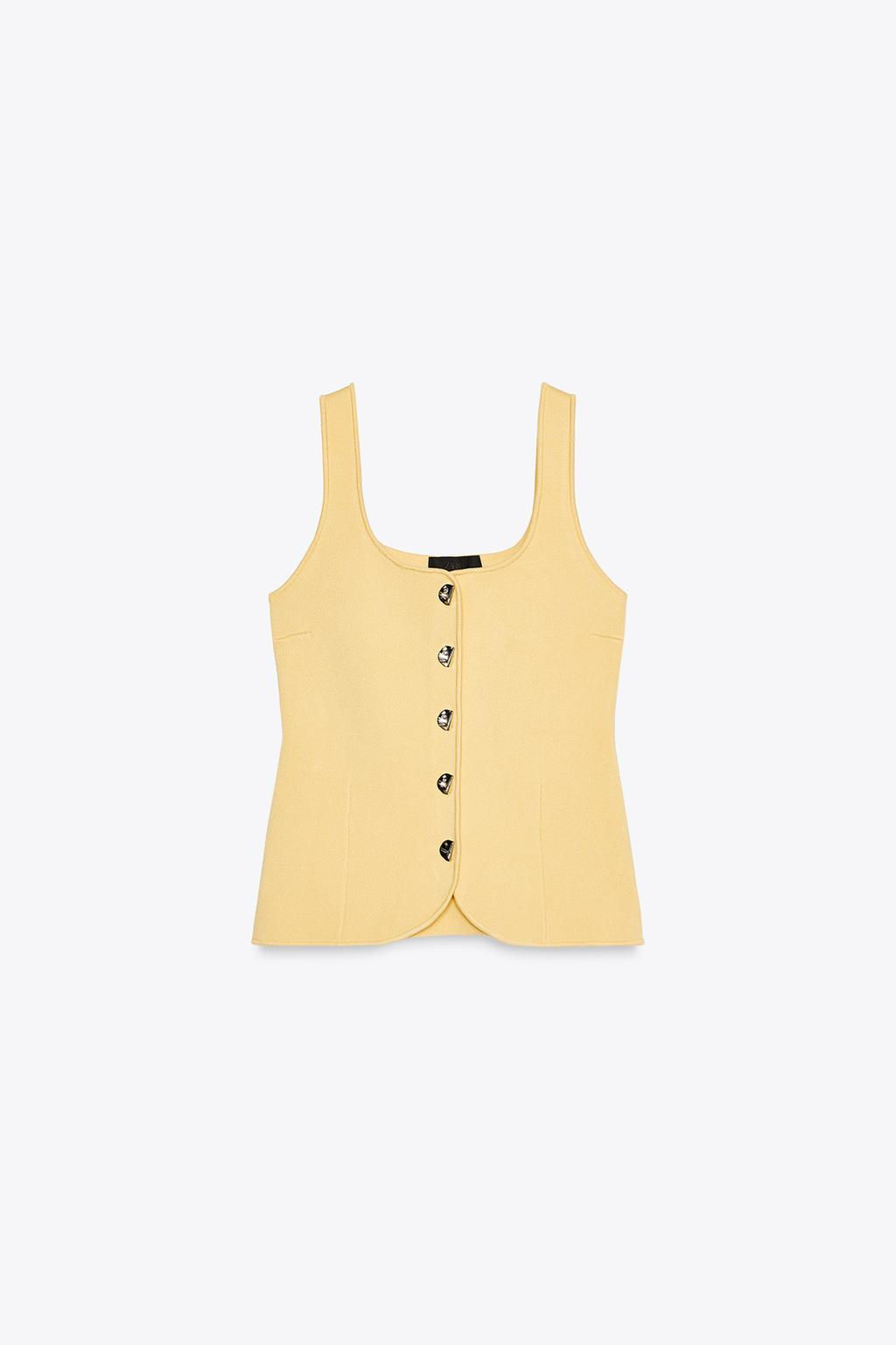 PLAIN KNIT CORSET TOP - Zara фото 6