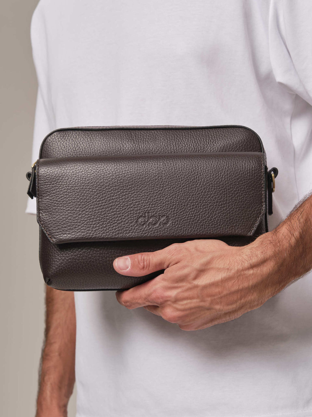 Мужская сумка Bora DBR 7113 коричневый шоколад фото 4