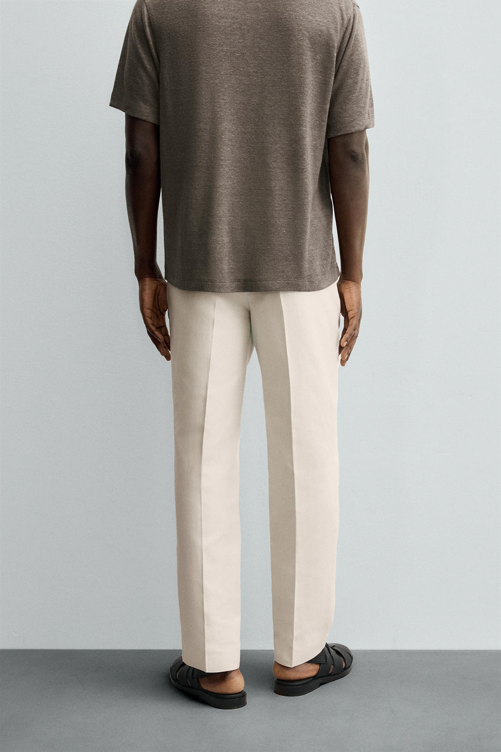 REGULAR FIT PLEATED TROUSERS - Zara фото 3