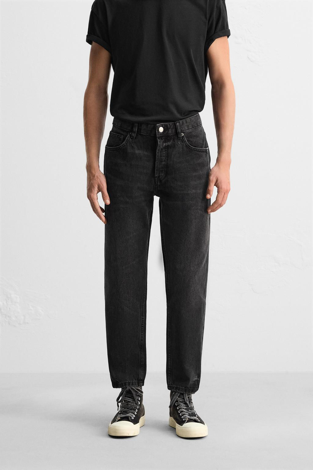 SLIM CROPPED-FIT JEANS - Zara фото 3