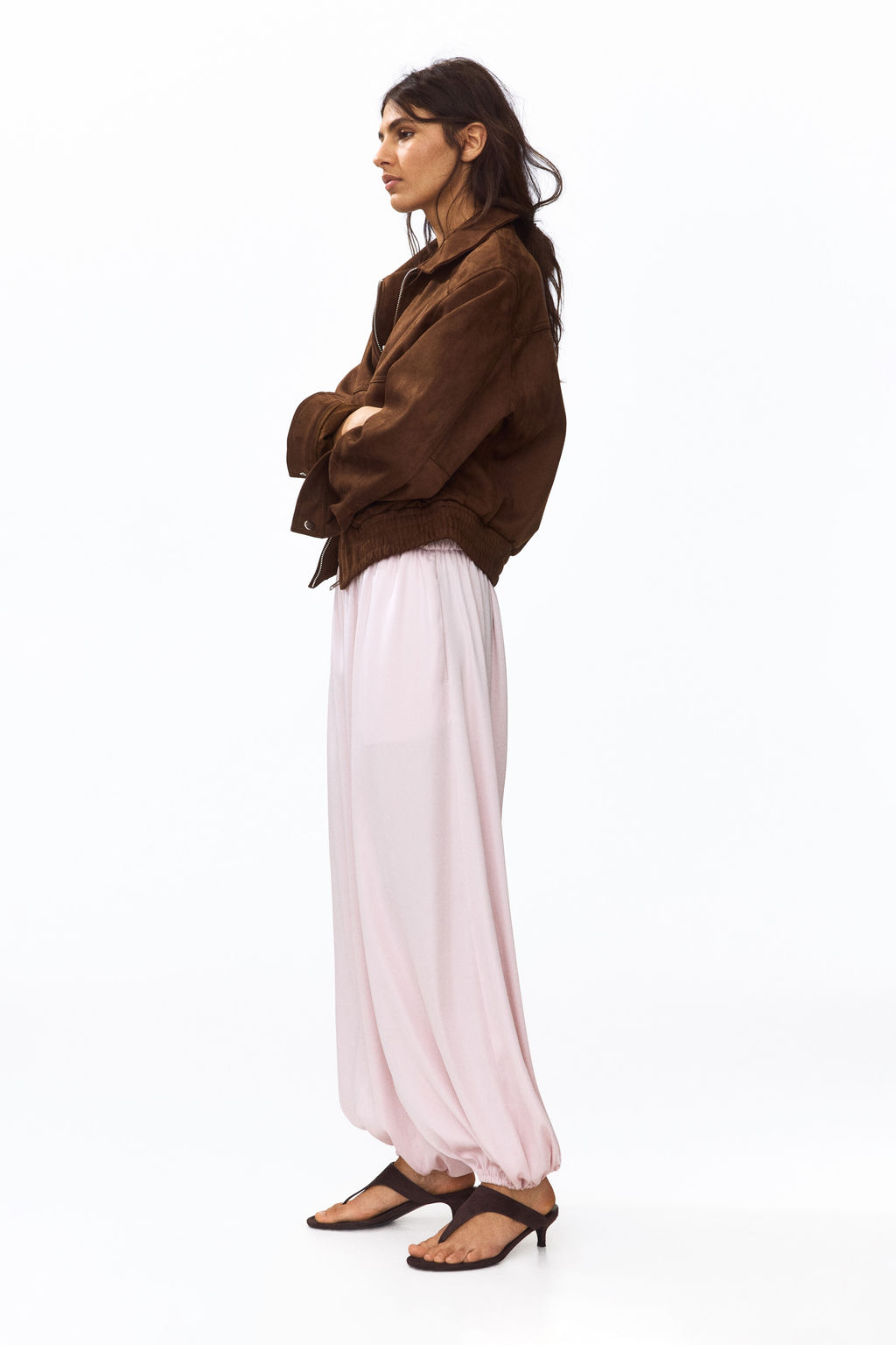 Pantal?n globo de sat?n - H&m фото 6