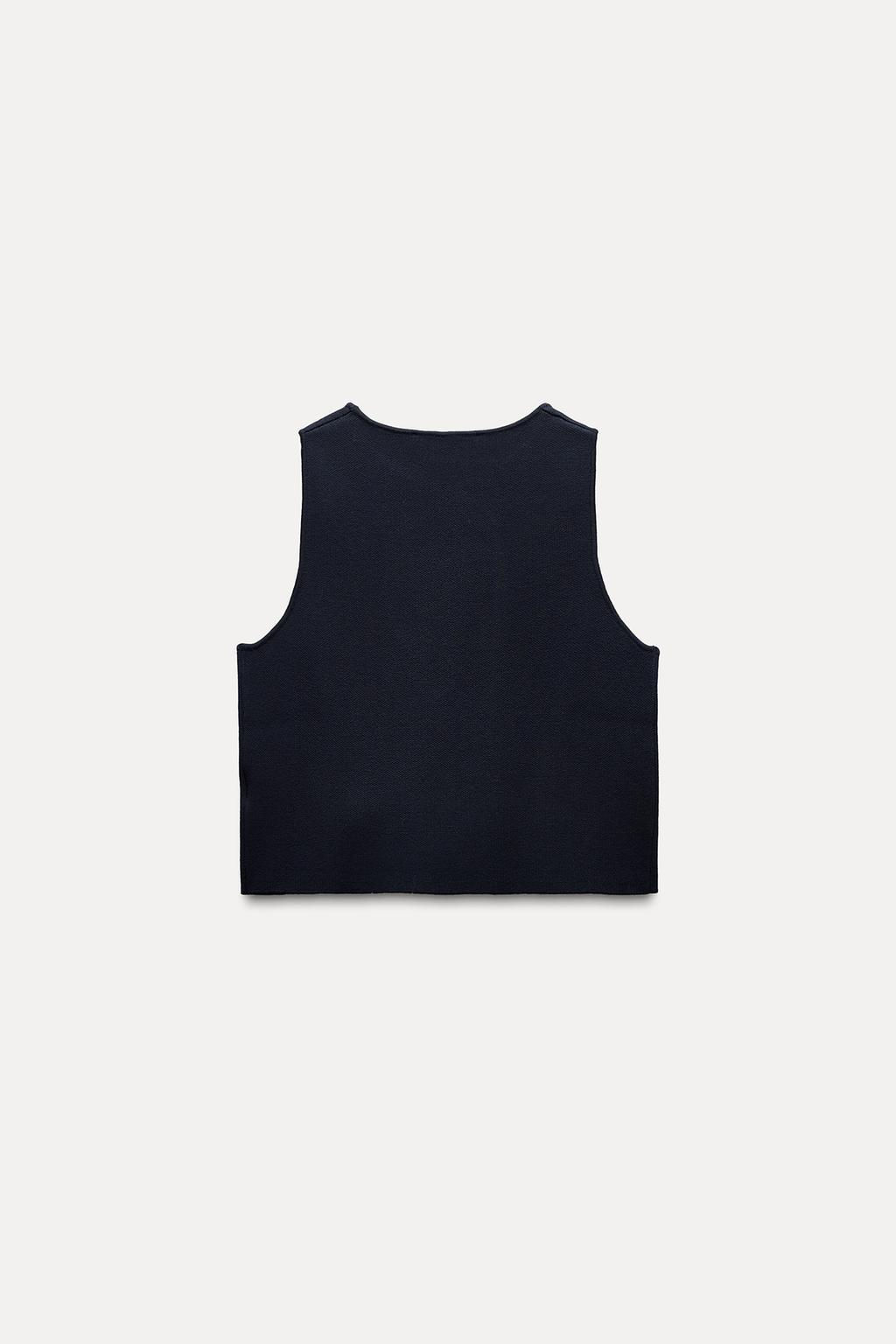 PLAIN KNIT CROP TOP - Zara фото 13