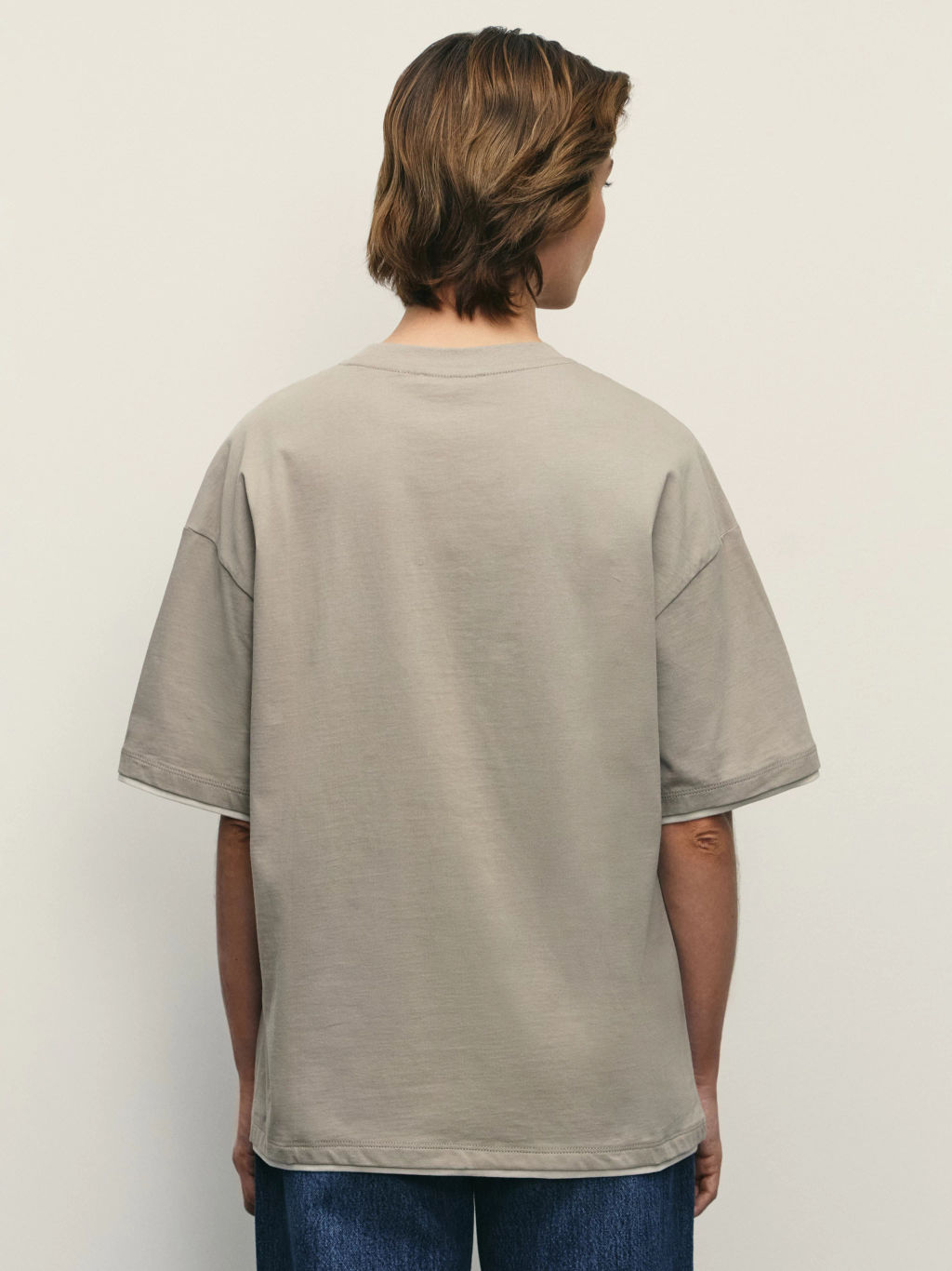 Футболка оверсайз с контрастными окантовками / Zarina  фото 5