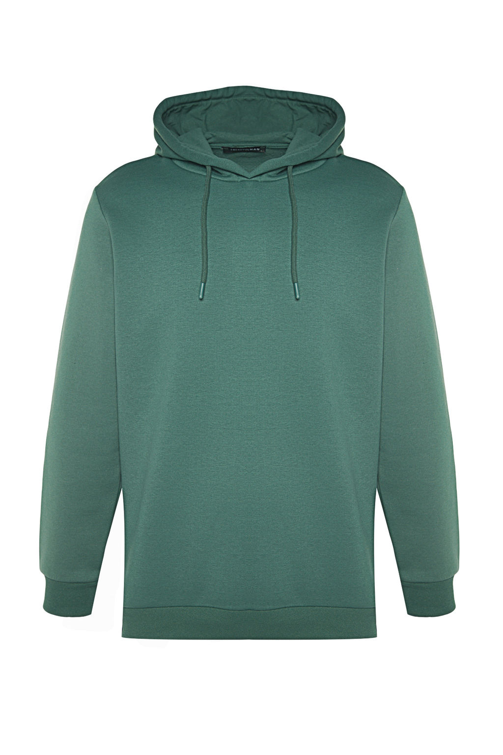 Yesil Regular/Normal Kesim Kapusonlu Ici Polar/S?cak Tutan Pamuk Sweatshirt TMNAW24SW00121 - Trendyolmilla фото 6