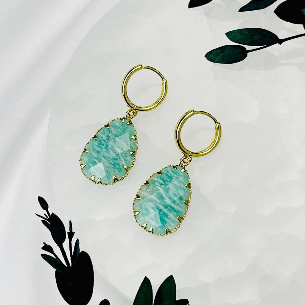 Серьги с Амазонитом