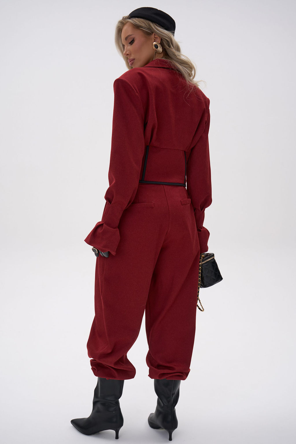 Пиджак  корсет Джуди (бордовый) - Эльза фото 18