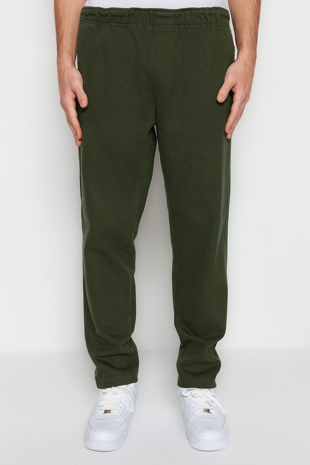 Lacivert Regular Fit Lastik Belli Gabardin Pantolon TMNSS23PL00033 - Trendyolmilla фото 25