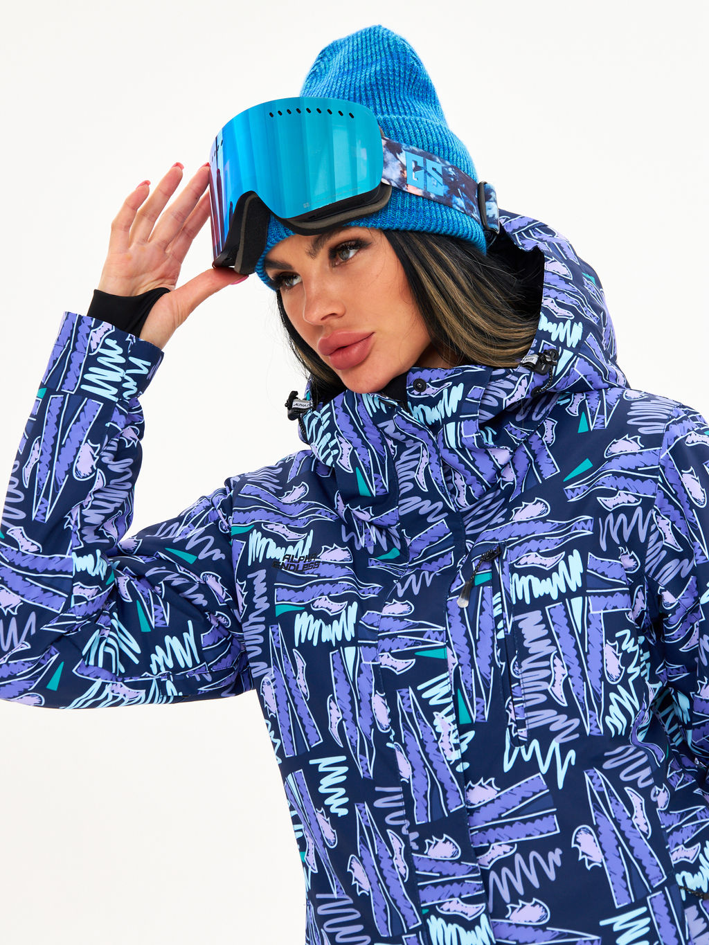 Женская горнолыжная сноубордическая куртка Alpha Endless Ultra Chaleur SNB 423/316_5 Разноцветный  фото 6