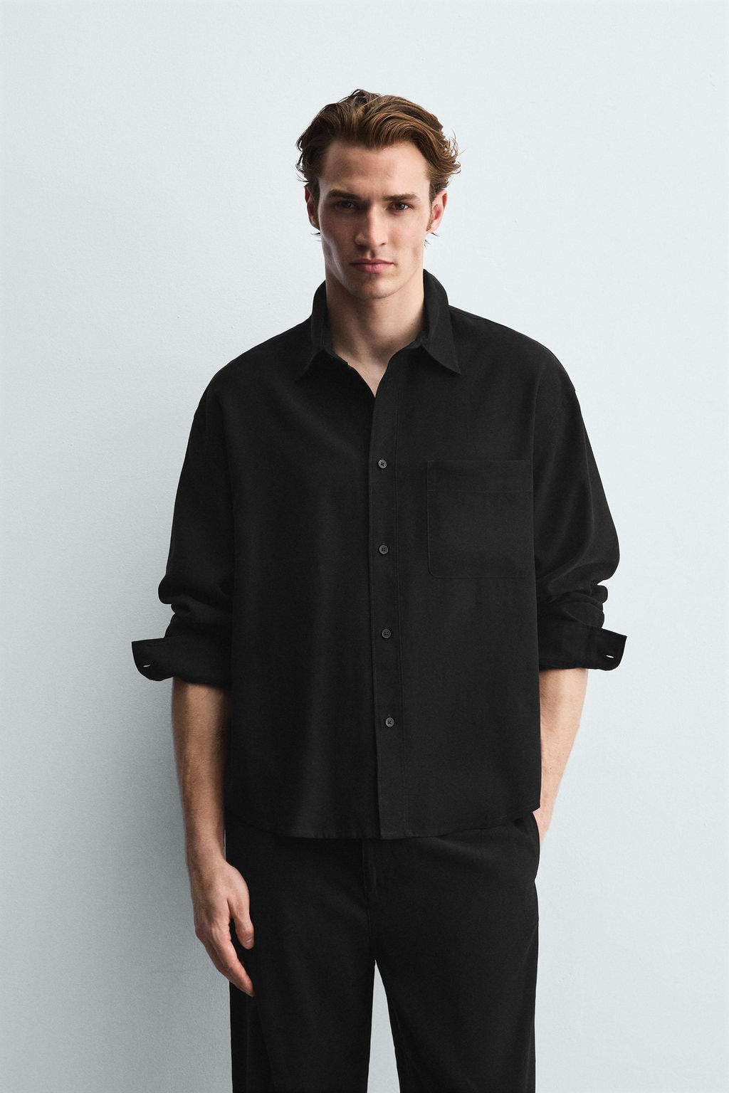 RELAXED FIT FLOWY SHIRT - Zara фото 2