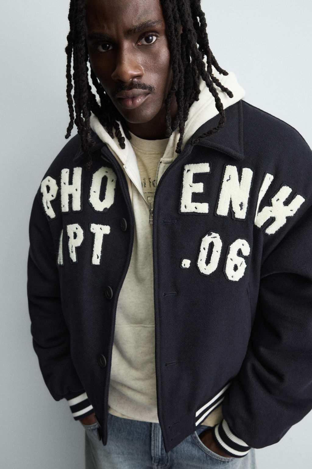 PATCHED QUILTED BOMBER JACKET - Zara фото 4